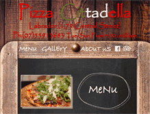Tablet Screenshot of pizzacittadella.com